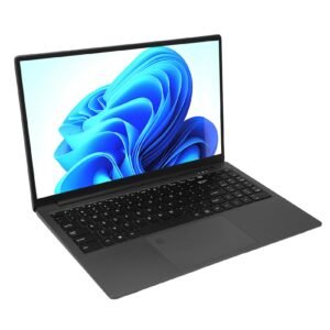 15.6 Inch Laptop, 1920x1080 HD Computer 16GB LPDDR4 2933MHz Running, Lightweight Laptop with Processor N5095 Study Compute Supports 10 11 System (16GB+512GB UK Plug)