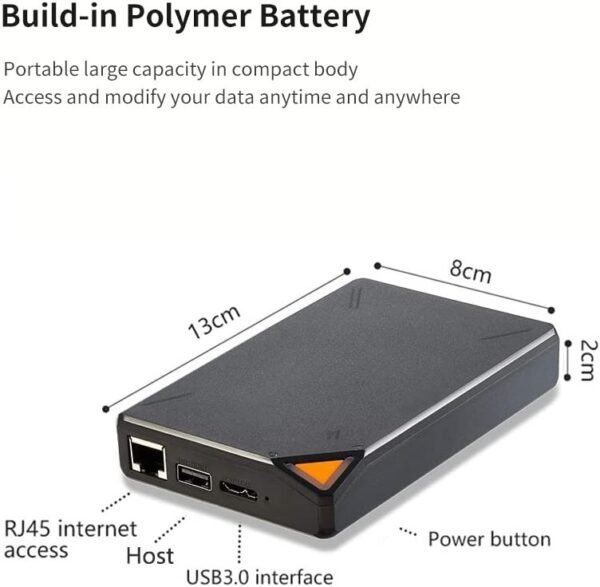 1TB Personal Cloud External Wireless Hard Drive Portable NAS Storage with WiFi Hotspot for Travel, Support Auto-Backup Connect SD Card Reader Share Data for iPhone iPad Tablet Smart Phone Laptop - Image 5