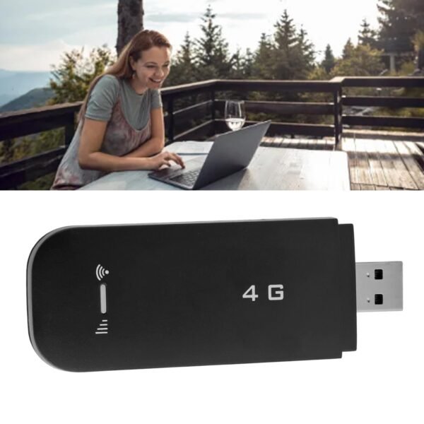 Generic 4G LTE USB Portable WiFi Router, Portable WiFi Hotspot Support 10 Devices, for Cell Phones, Tablets, Laptops, Computers, Smart TVs (Black) - Image 5