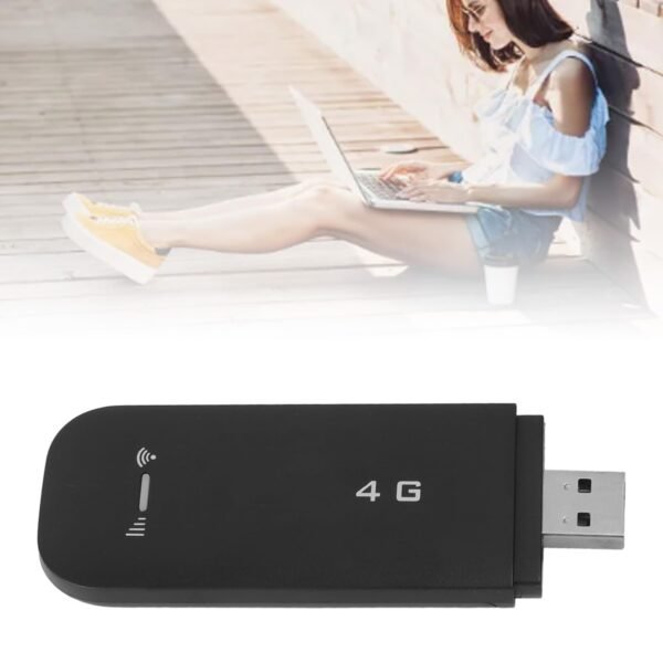 Generic 4G LTE USB Portable WiFi Router, Portable WiFi Hotspot Support 10 Devices, for Cell Phones, Tablets, Laptops, Computers, Smart TVs (Black) - Image 2