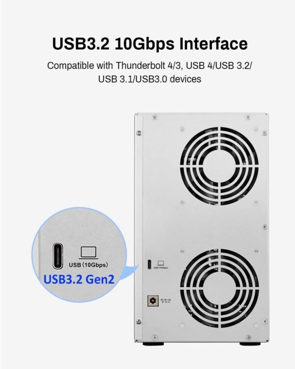 Storage External Hard Drive Enclosure NO RAID (Diskless) (D6-320-6Bay) - Image 9