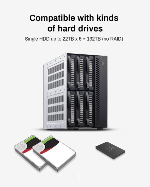 Storage External Hard Drive Enclosure NO RAID (Diskless) (D6-320-6Bay) - Image 2