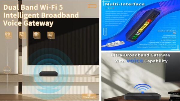 Broadband Gateway, ADSL/VDSL Router, NBN Modem Router, VOIP Enabled Router, High-Speed Modem Router, Dual-Band WiFi Router, Gigabit Ethernet Router,Fiber Optic Compatible Router - Image 2