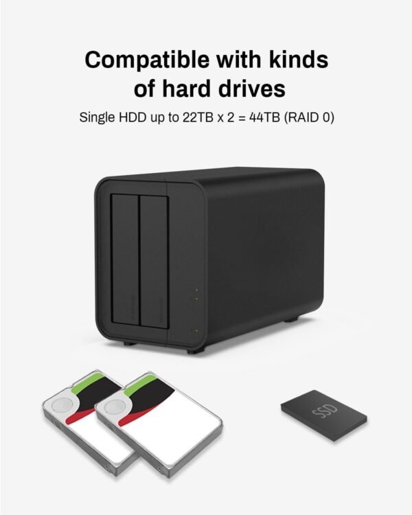 2Bay NAS - Quad Core CPU DDR4 RAM Personal Private Cloud Home Network Attached Storage with Rich Backup Solutions (Diskless) - Image 3