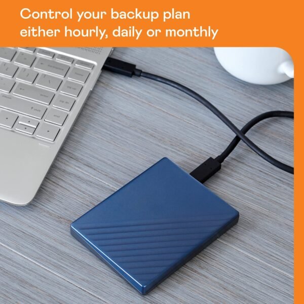 5TB My Passport Ultra Blue Portable External Hard Drive HDD, USB-C and USB 3.1 Compatible - BFTM0050BBL-WESN - Image 3