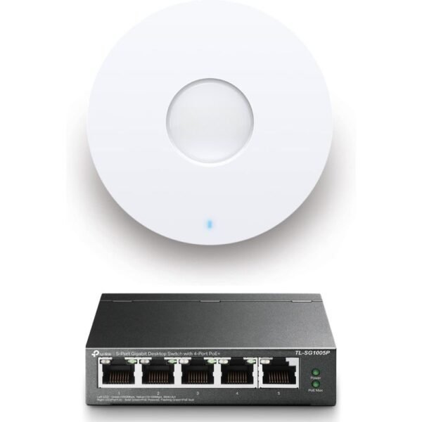 EAP610 Ultra-Slim Wireless Access Point for Business | Omada True Wi-Fi 6 AX1800 | DC Adapter Included | Mesh, Seamless Roaming, WPA3, MU-MIMO | Remote & App Control | PoE+ Powered - Image 3