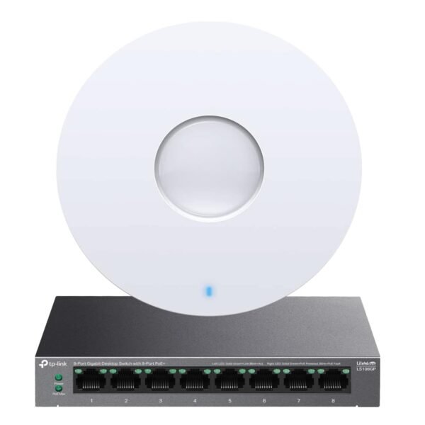 EAP610 Ultra-Slim Wireless Access Point for Business | Omada True Wi-Fi 6 AX1800 | DC Adapter Included | Mesh, Seamless Roaming, WPA3, MU-MIMO | Remote & App Control | PoE+ Powered - Image 4